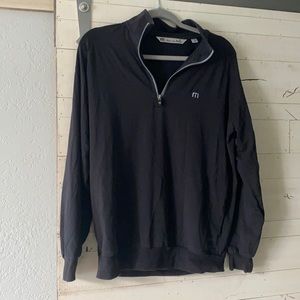 Black golf pullover